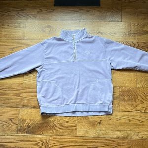 Medium light purple Hollister quarter zip